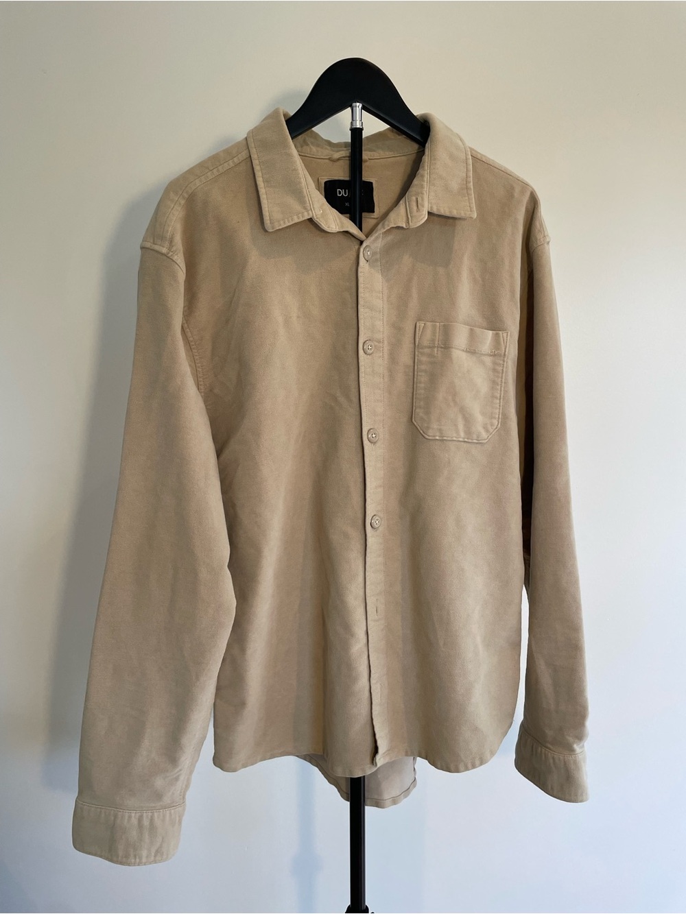 Men's Beige Button-Up Jacket